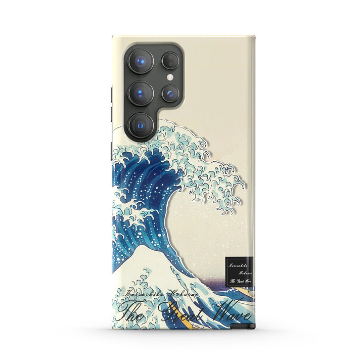 Samsung Oil Painting Series |  " The Great wave "  Tempered Glass Phone Case