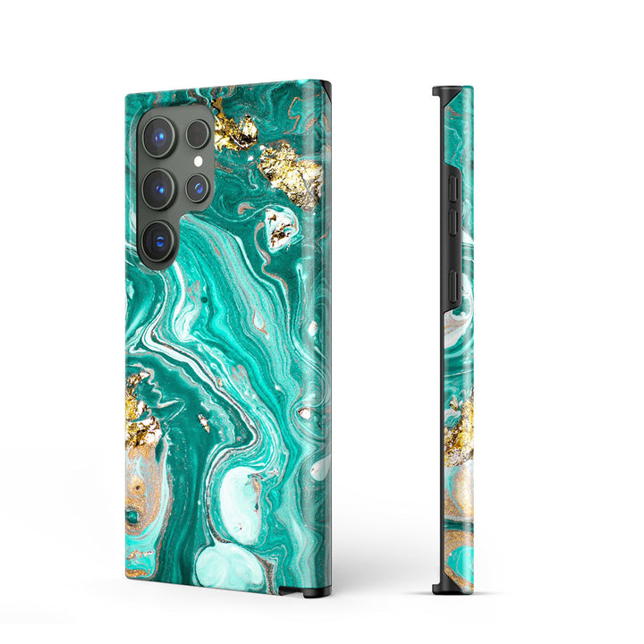 Samsung Gilt Series | " Gilded Fountain " Tempered Glass Phone Case