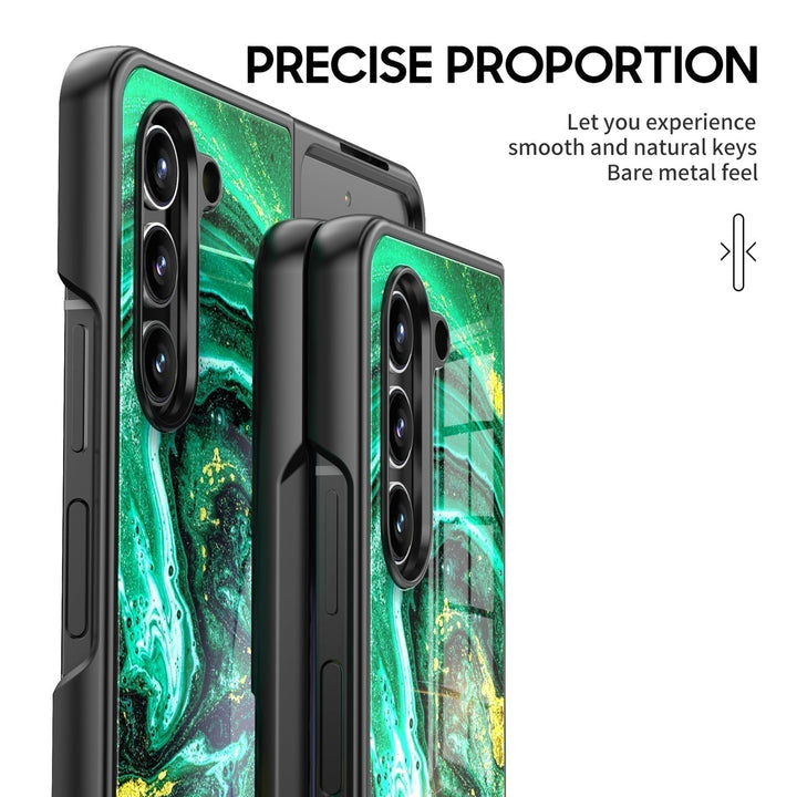 " Green Tears on the Beach " | Samsung Tempered Glass Case