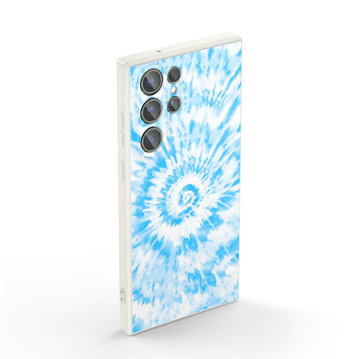 Samsung Tie Dye Series | " Sky " Tempered Glass Phone Case