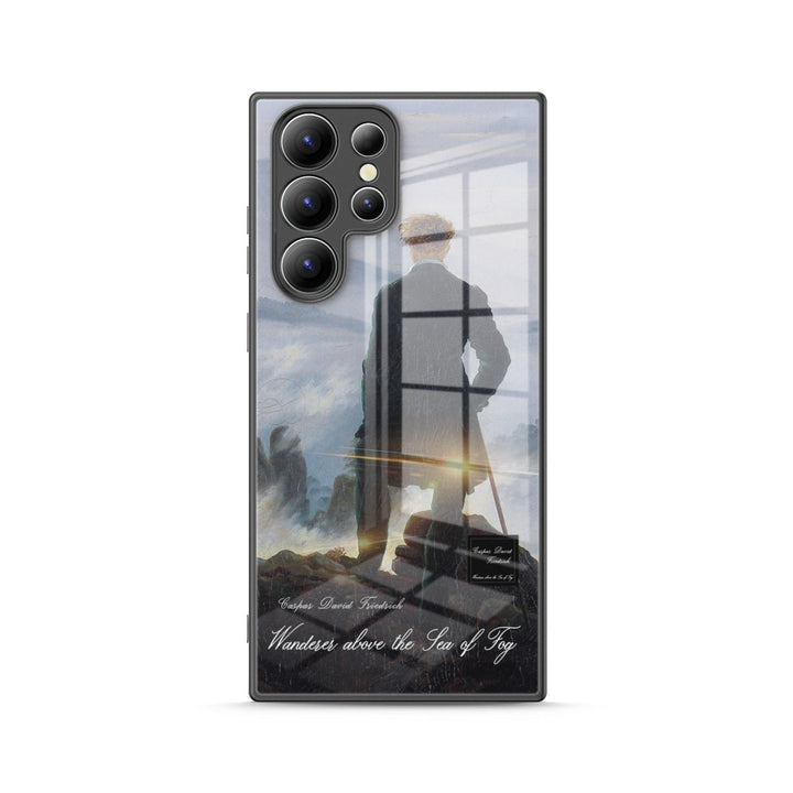 Samsung Oil Painting Series |  " Wanderer above the Sea of Fog " Tempered Glass Phone Case