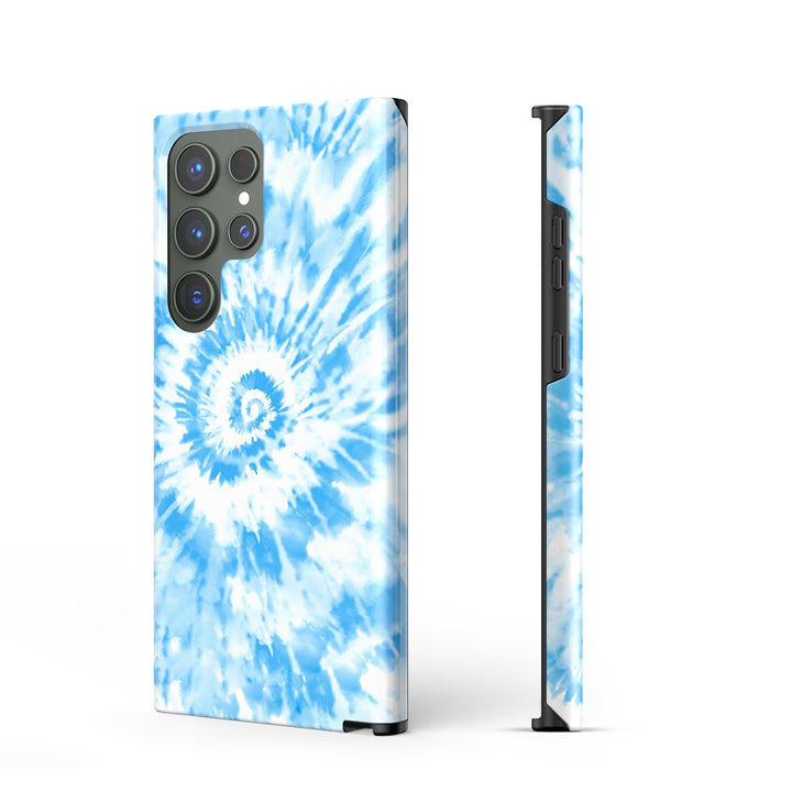 Samsung Tie Dye Series | " Sky " Tempered Glass Phone Case