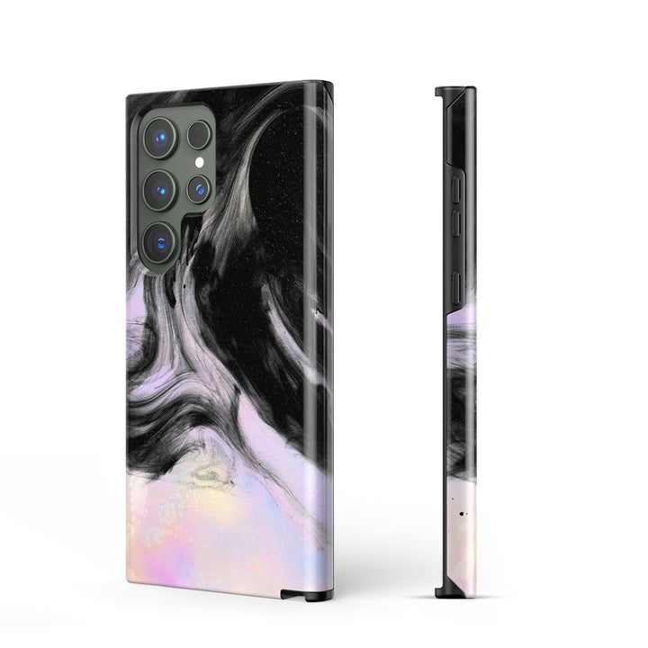 Samsung Dark Style Series | " Laser Black " Liquid Silicone Phone Case