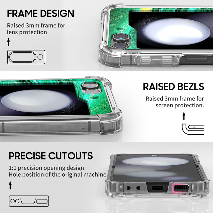 " Green Ocean " | Samsung Electroplated Glass Case