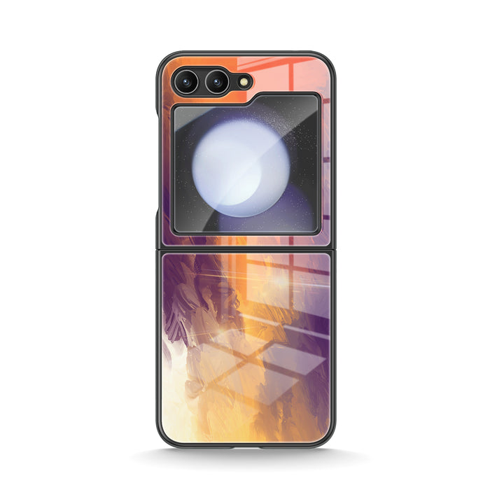 " Orange Purple " | Samsung Electroplated Glass Case