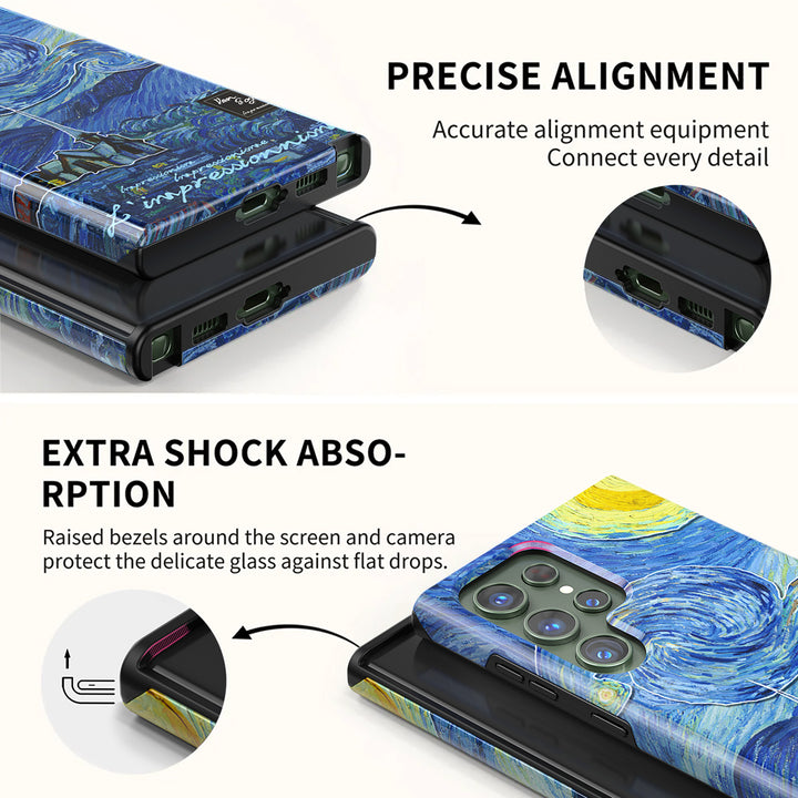 Samsung Oil Painting Series |  " The Scream " Tempered Glass Phone Case