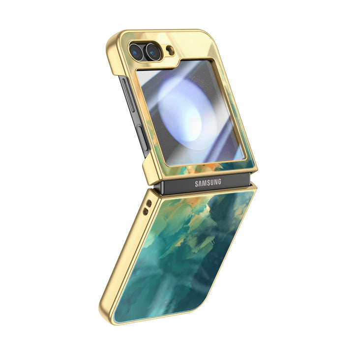 " Swamp Green " | Samsung Electroplated Glass Case