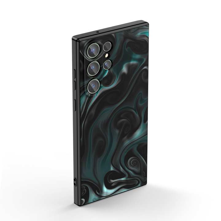 Samsung Dark Style Series | " Tomb Black " Liquid Silicone Phone Case