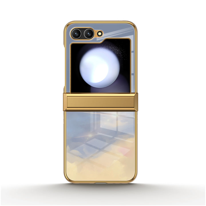 " Sea fog Blue " | Samsung Electroplated Glass Case