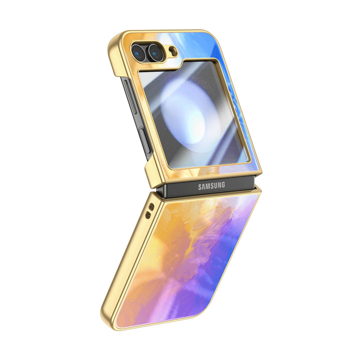 " Lilac Yellow " | Samsung Electroplated Glass Case