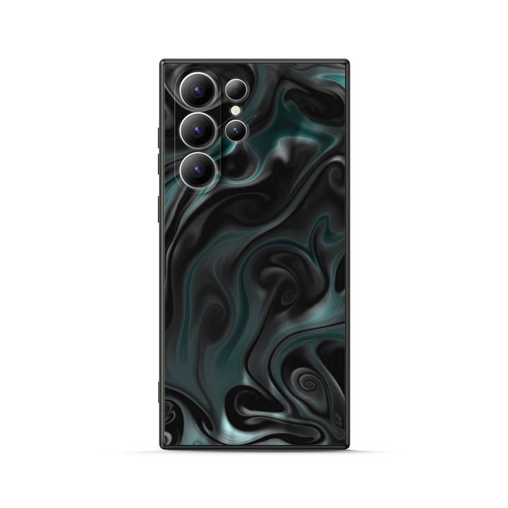 Samsung Dark Style Series | " Tomb Black " Liquid Silicone Phone Case