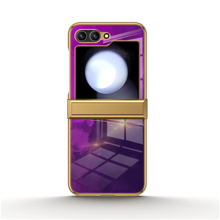 " Dark Purple " | Samsung Electroplated Glass Case