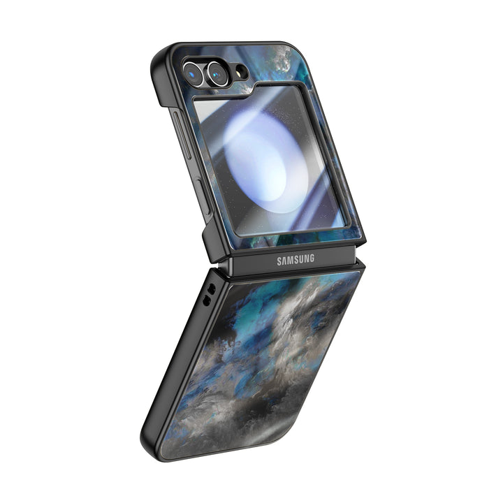 " Nebula-Blue " | Samsung Electroplated Glass Case