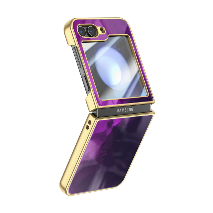 " Dark Purple " | Samsung Electroplated Glass Case