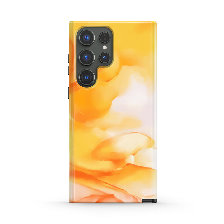 " Foggy Yellow " | Samsung Tempered Glass Case