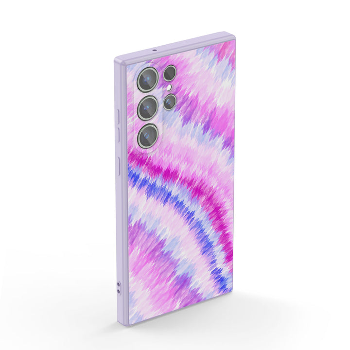 Samsung Tie Dye Series | " Lavender " Tempered Glass Phone Case