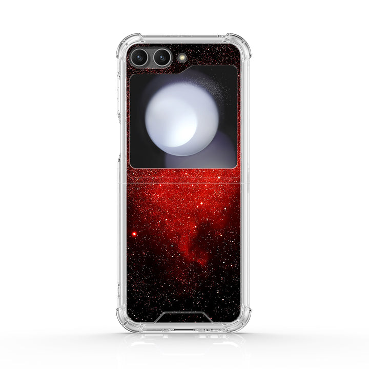 " Starry Night-Red Devils " | Samsung Electroplated Glass Case