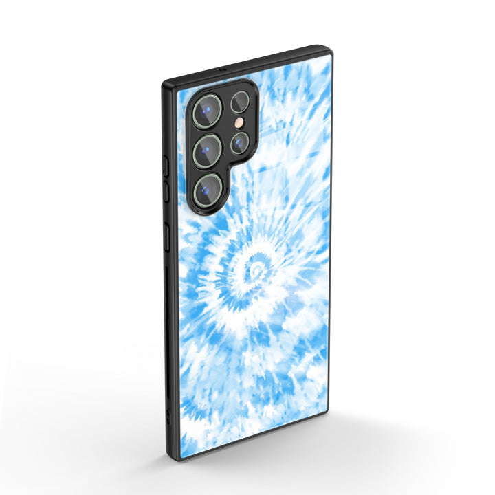 Samsung Tie Dye Series | " Sky " Tempered Glass Phone Case