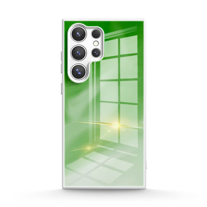 Green and White | Samsung Series Impact Resistant Protective Case