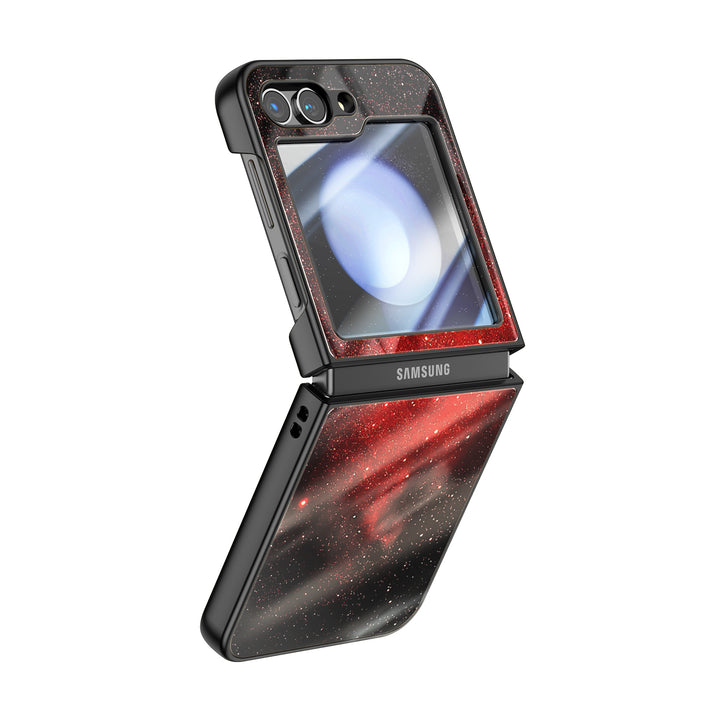 " Starry Night-Red Devils " | Samsung Electroplated Glass Case