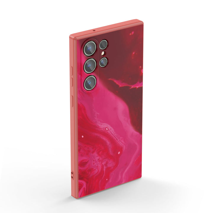 "  Fuchsia " | Samsung Tempered Glass Case