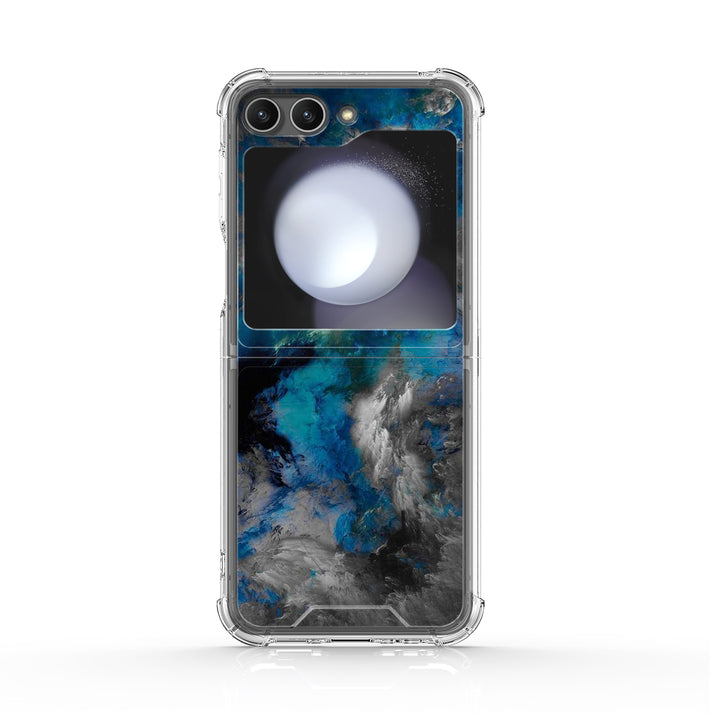 " Nebula-Blue " | Samsung Electroplated Glass Case