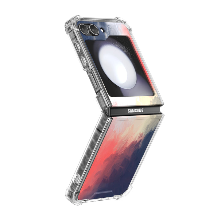 " Blue Red " | Samsung Electroplated Glass Case