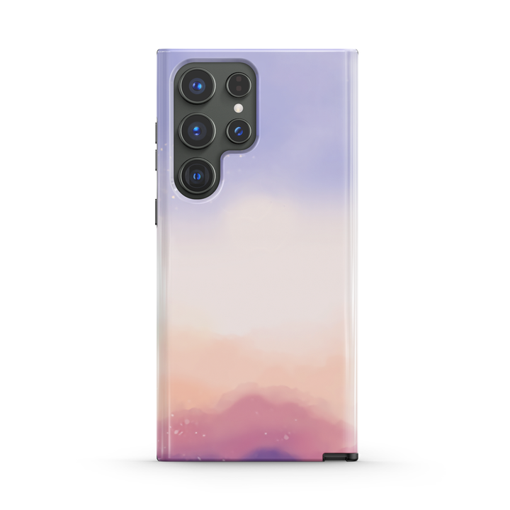 Samsung Watercolor  Series | " Rosy Clouds " Tempered Glass Phone Case