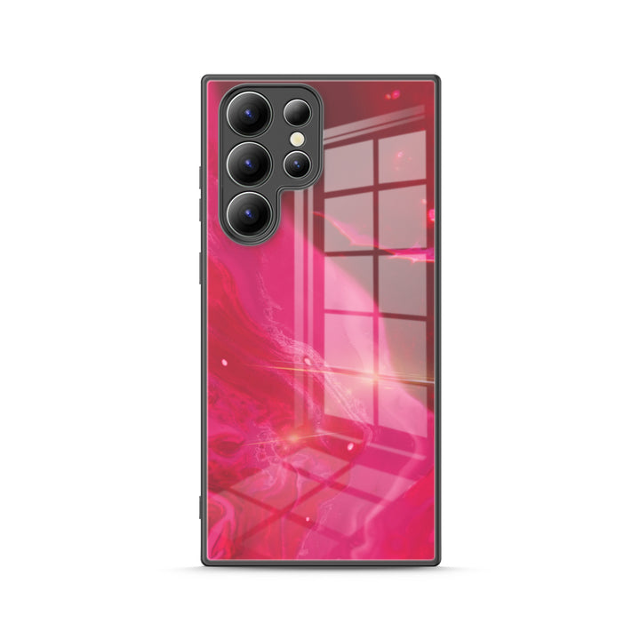 "  Fuchsia " | Samsung Tempered Glass Case