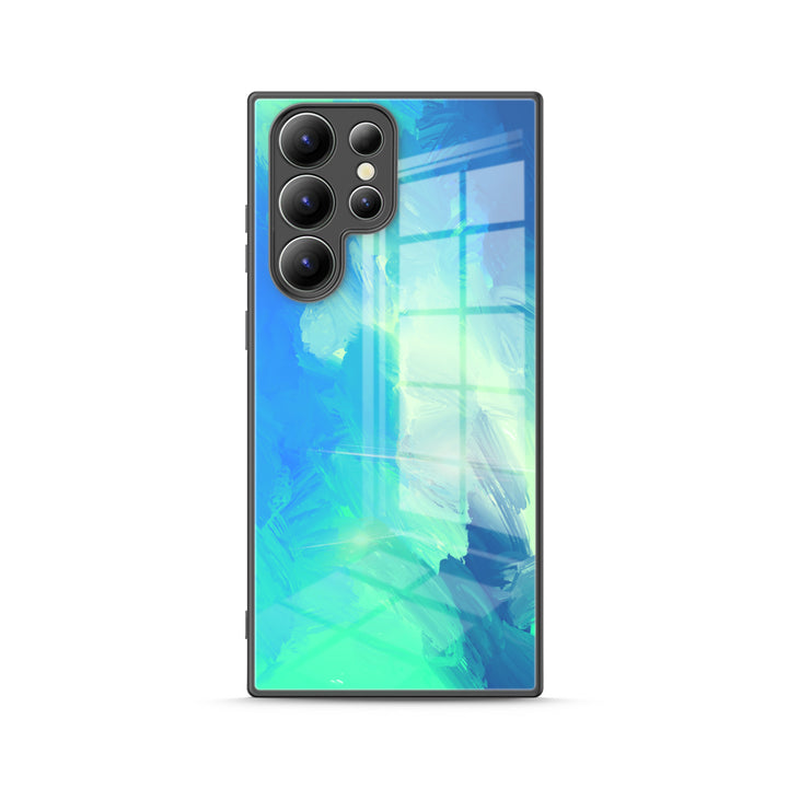 " Turquoise Blue " | Samsung Liquid Silicone Case