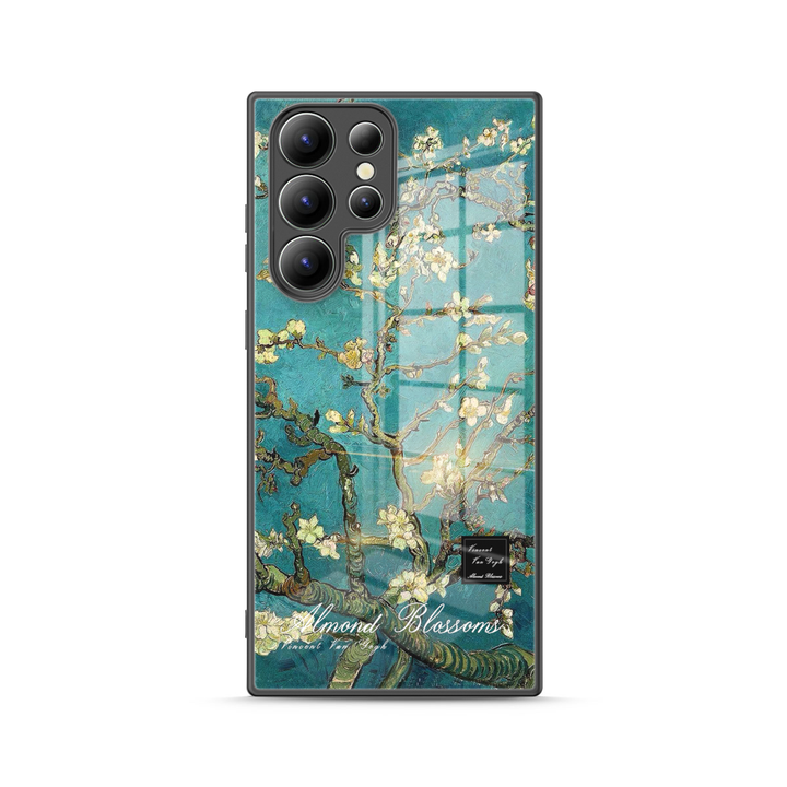 Samsung Oil Painting Series |  " Almond Blossoms "  Tempered Glass Phone Case