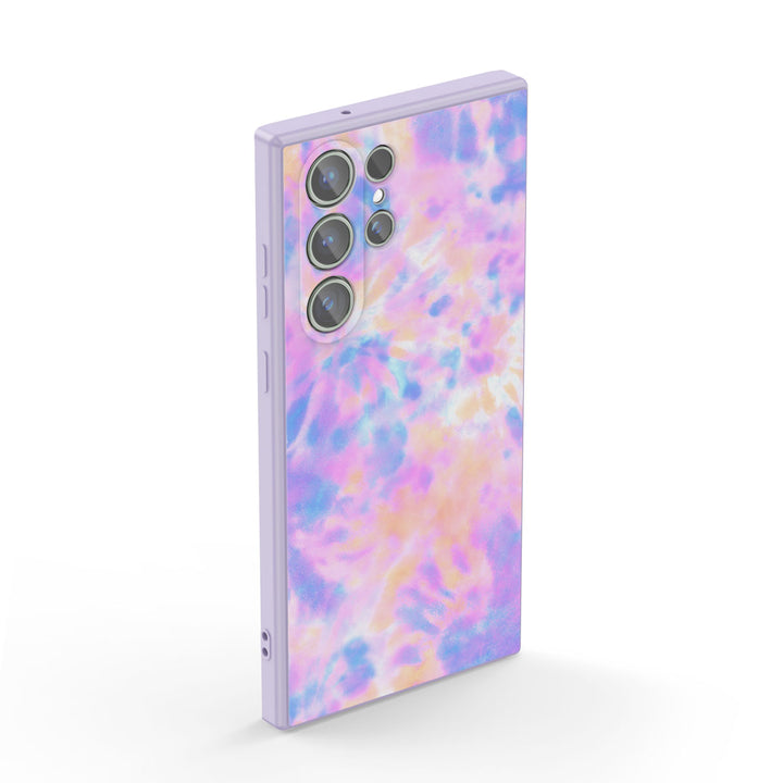 Samsung Tie Dye Series | " Purple Mirror " Tempered Glass Phone Case