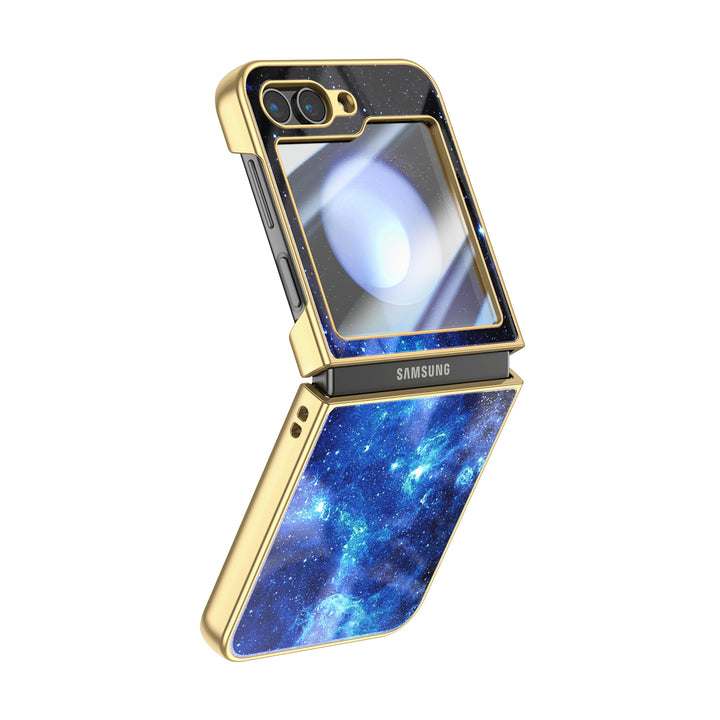 " Milky Way-Pole Ice " | Samsung Electroplated Glass Case