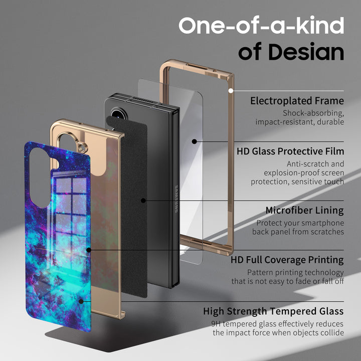 " Milky Way-Kaguya " | Samsung Tempered Glass Case