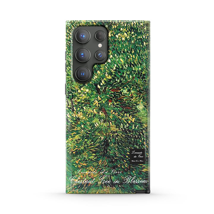 Samsung Oil Painting Series |  " Chestnut Tree ln Blossom " Tempered Glass Phone Case