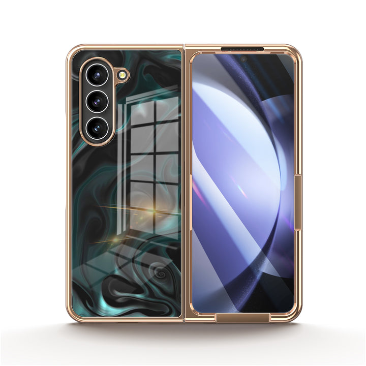 " Tomb Black " | Samsung Tempered Glass Case