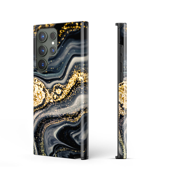 Samsung Gilt Series | " Gilt Black " Liquid Silicone Phone Case