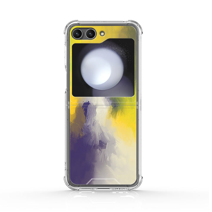 " Purple Yellow " | Samsung Electroplated Glass Case