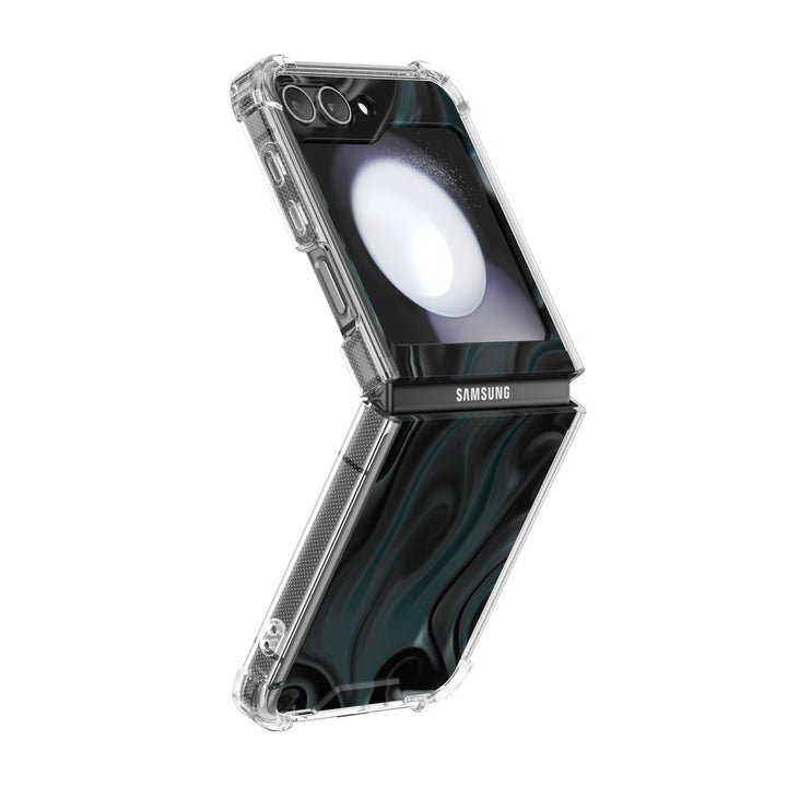 " Tomb Black " | Samsung Electroplated Glass Case