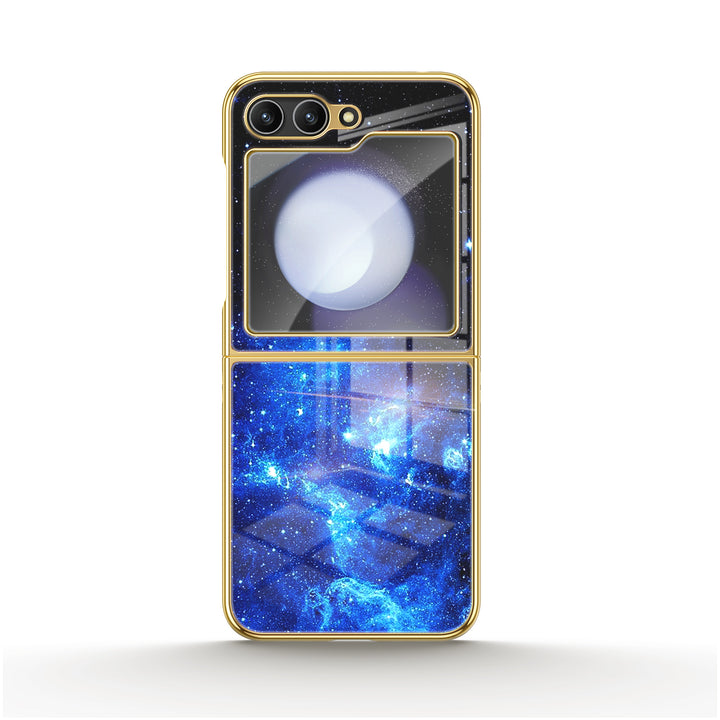 " Milky Way-Pole Ice " | Samsung Electroplated Glass Case