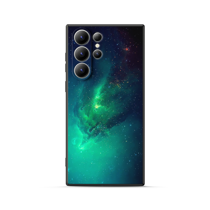 Samsung Galaxy Series | " Milky Way-Aurora " Tempered Glass Phone Case