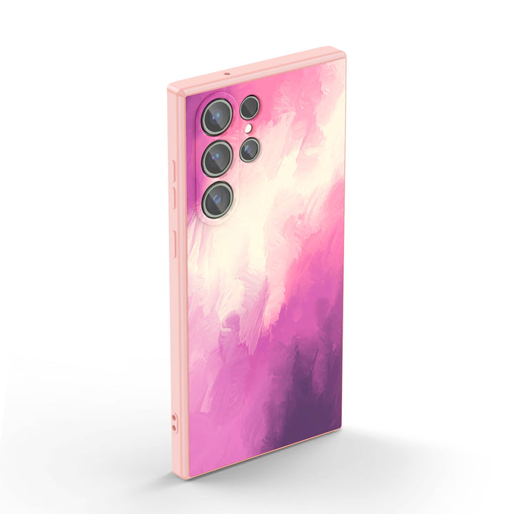 " Cherry Cream " | Samsung Tempered Glass Case