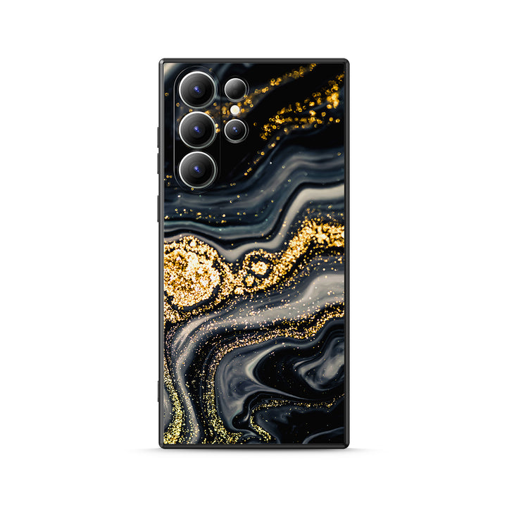 Samsung Gilt Series | " Gilt Black " Liquid Silicone Phone Case