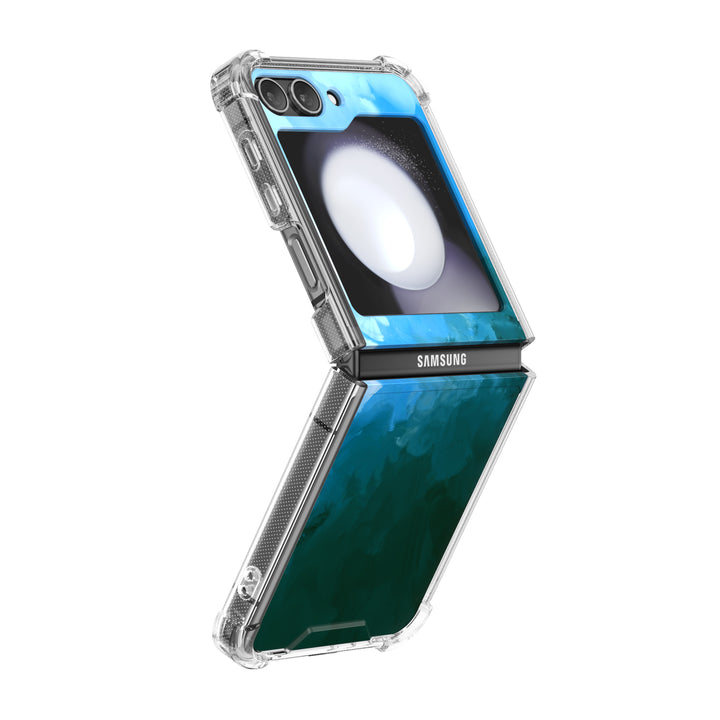 " Blue Black " | Samsung Electroplated Glass Case