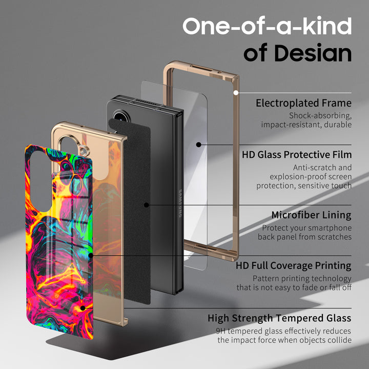 " Distorted Spacetime " | Samsung Tempered Glass Case