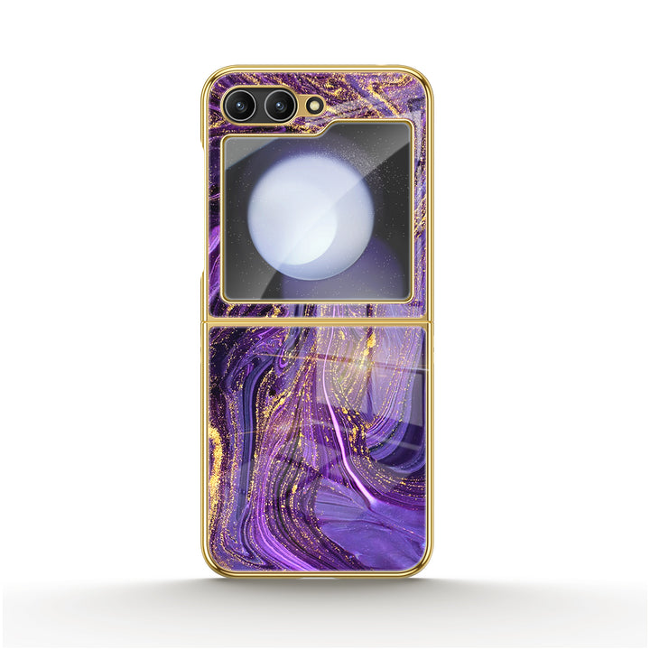 " Gilded Purple Sand " | Samsung Electroplated Glass Case