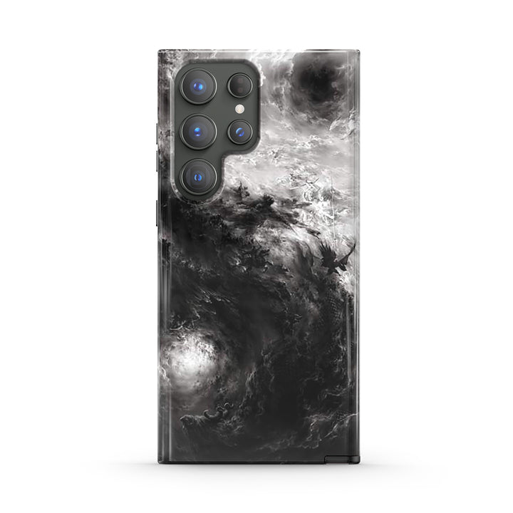 Samsung Dark Style Series | " Yin and Yang " Tempered Glass Phone Case