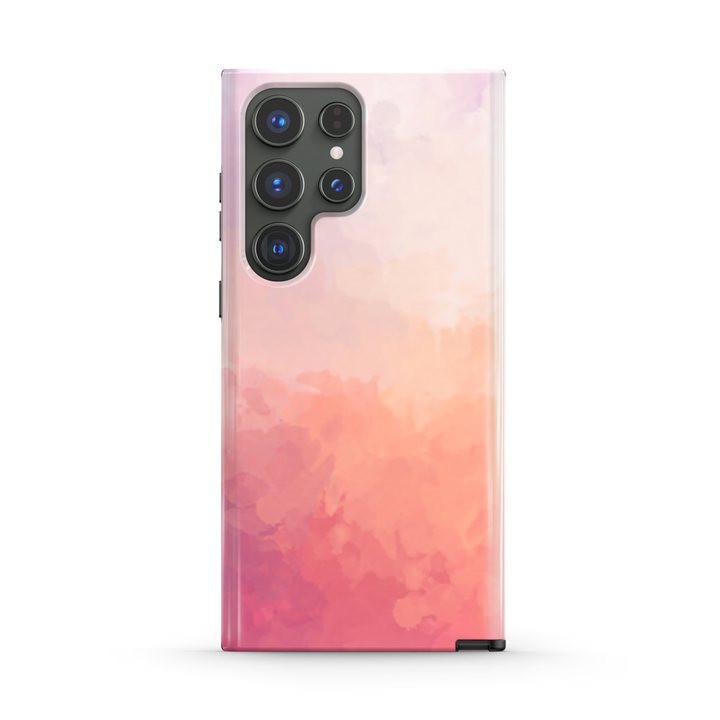 Samsung Watercolor  Series | " Sunset Color " Tempered Glass Phone Case