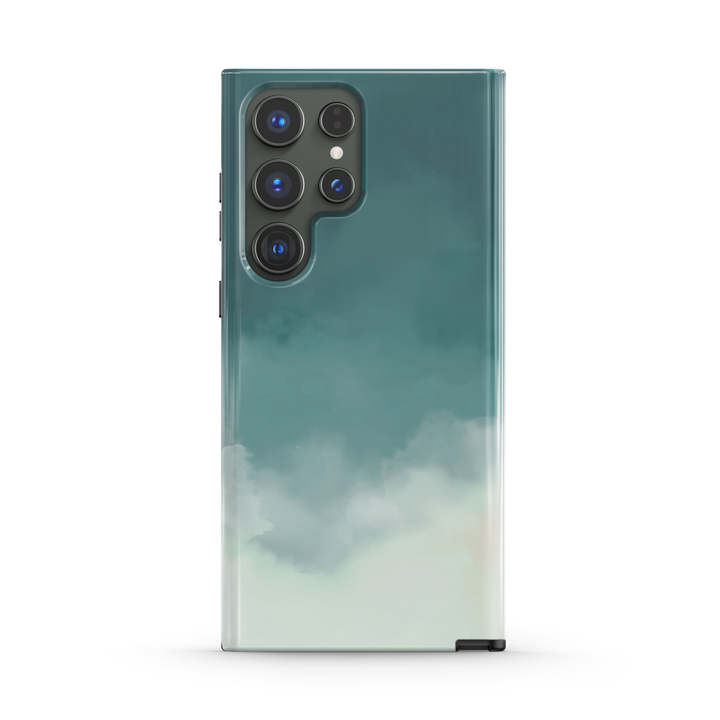 " Foggy Green " | Samsung Tempered Glass Case