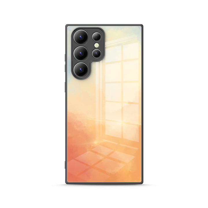 Samsung Watercolor  Series | " Sunset " Tempered Glass Phone Case